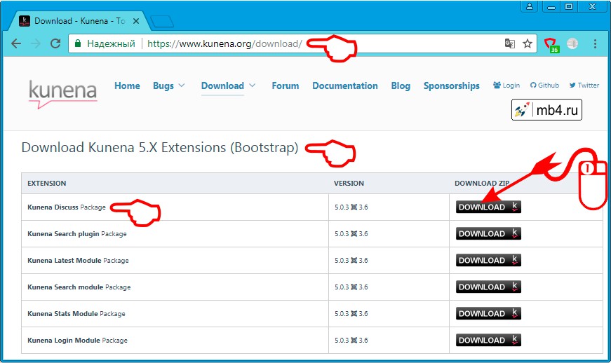 Download Kunena 5.X Extensions (Bootstrap)