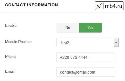 contact info box helix